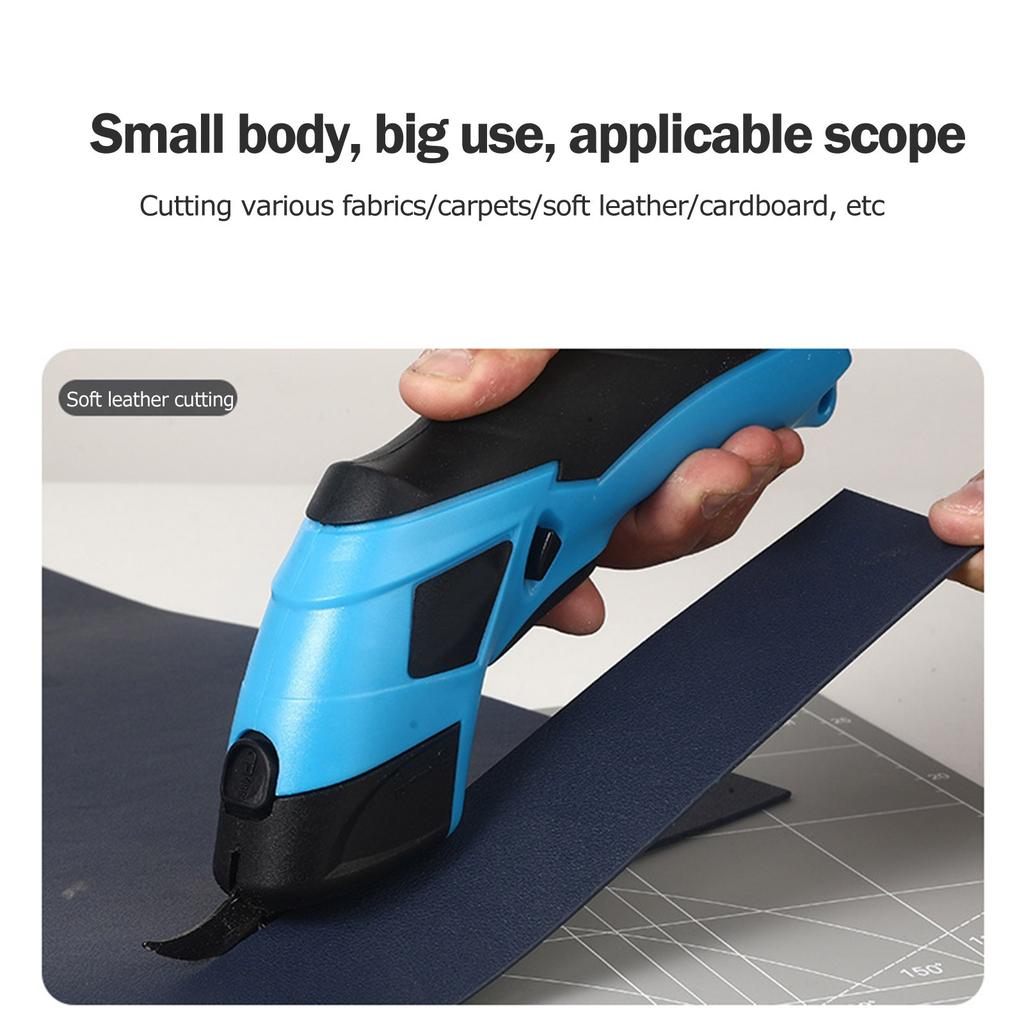 Electric Cutting Scissors Cordless USB Rechargeable Fabric Shears 85° Angle For Cardboard Leather Craft Handheld Rechargeable Electric Scissors