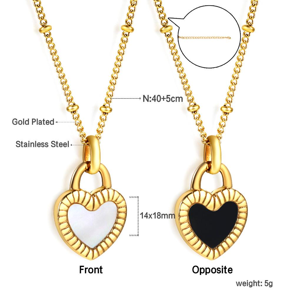 Dainty Gold Necklace With Heart Pendant Minimalist Fashion Jewelry For Women Delicate Layering Chain