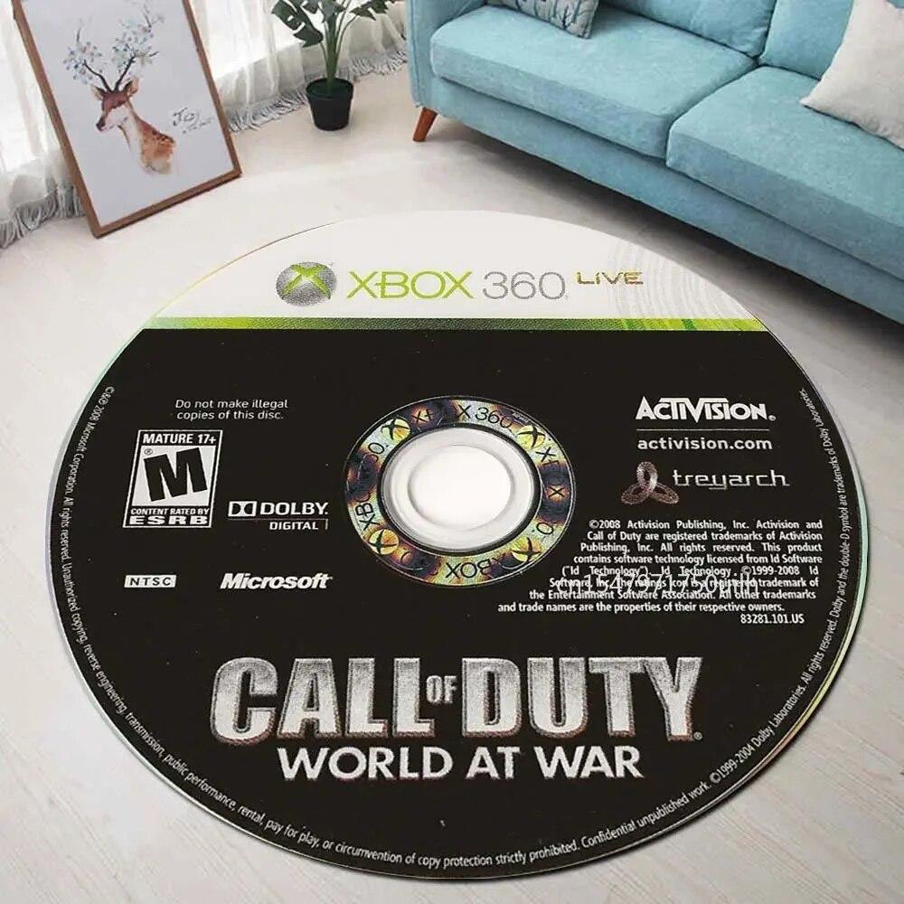 

Коврик для игр, CD, DVD, круглый коврик с принтом Call of Duty, круглый ковер для гостиной, спальни, подарок, украшение для дома