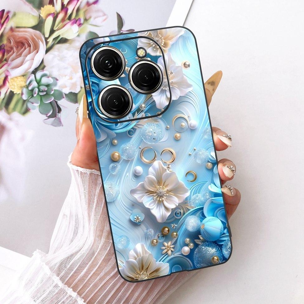 Case For Tecno Spark 20 Pro Cover KJ6 Cute Cat Fashion Butterfly Painted Casing For Techno Spark 20 Pro Bumper