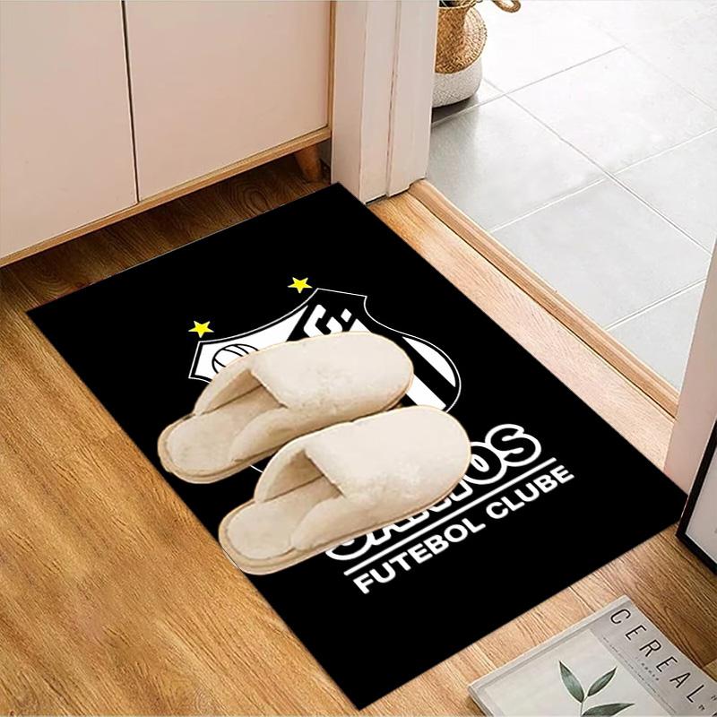Powerful Football Crest Design Printed Office Carpet Chair Cushion Entryway Rug, Rugs for Living Room, Bedroom Christmas gifts