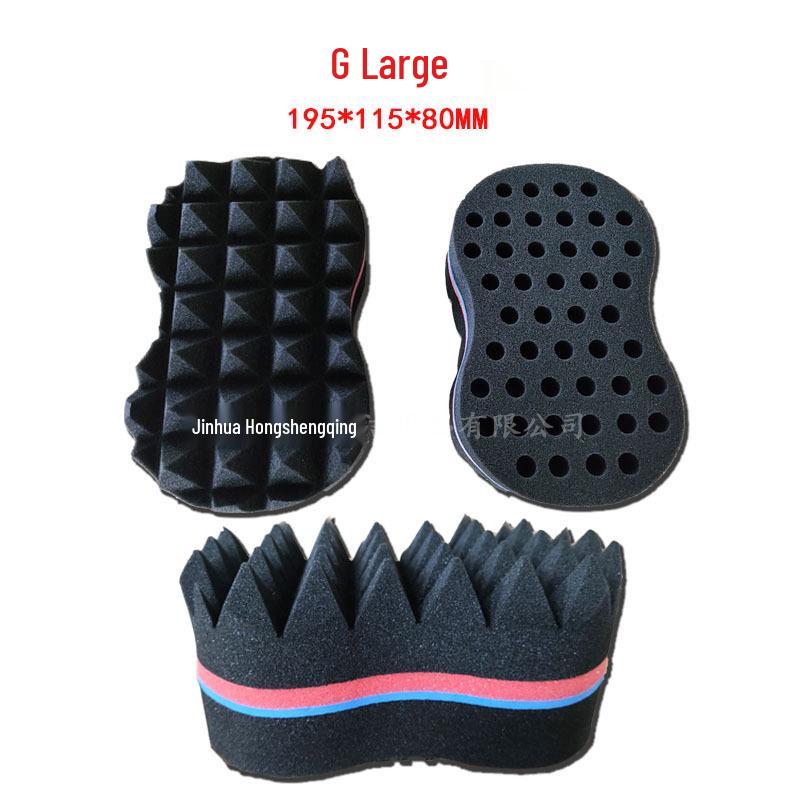 

Набор губка для завивки черных волос и расческа для укладки