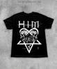 Футболка в стилі гурту HIM | Футболка з символом Heartagram Вілле Вало | Епоха Razorblade Romance | Готичний рок мерч | Винтажна музична футболка Y2K | Подарунок для металіста
