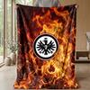 Coperta in Flanella con Stampa Calcio Eintracht Frankfurt, Coperta Morbida Calda Leggera per Divano Letto Campeggio
