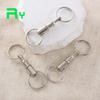 Cross-Border Double-Headed Detachable Metal Keychain with Creative Buckle
