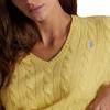 Polo Ralph Lauren V-Neck Pullover Cable Knit Sweater Women sweater 211971866-007