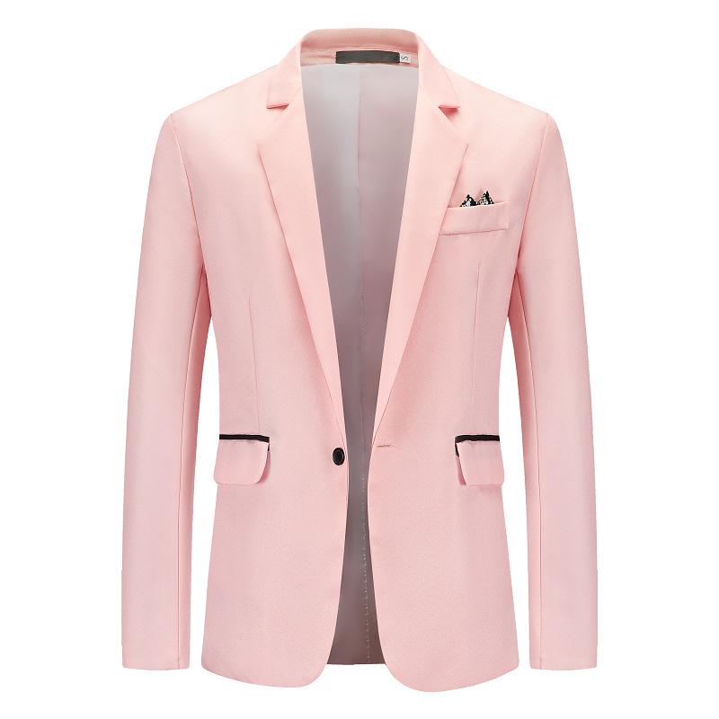 Chaqueta de traje casual para hombre estilo coreano sin plancha