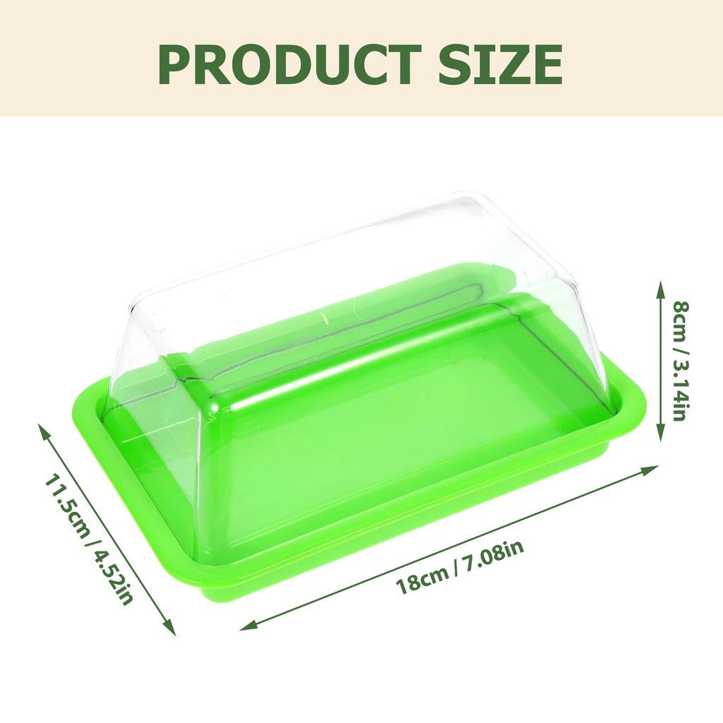 Butter Storage Box Sealed Plastic Butter Crisper Container with Cover Airtight Kitchen Gadget