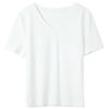 Sancai Women's Basic V-Neck Short Sleeve T-Shirt