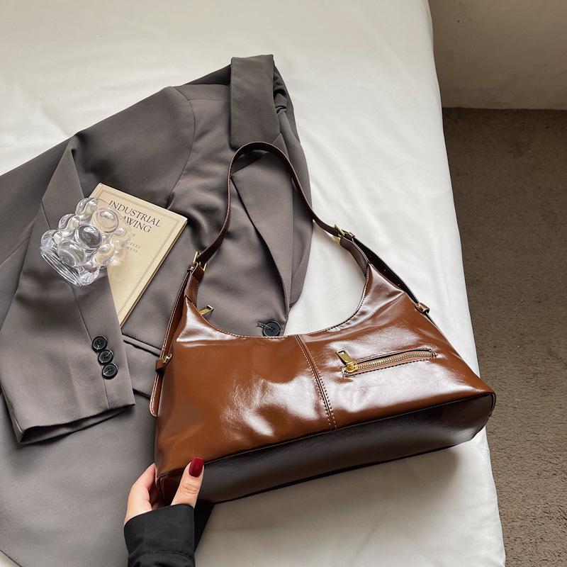 New Trendy Bag Fashionable Women's Niche Casual Versatile Commuter Retro Shoulder Bag Tote Bag Underarm Bag