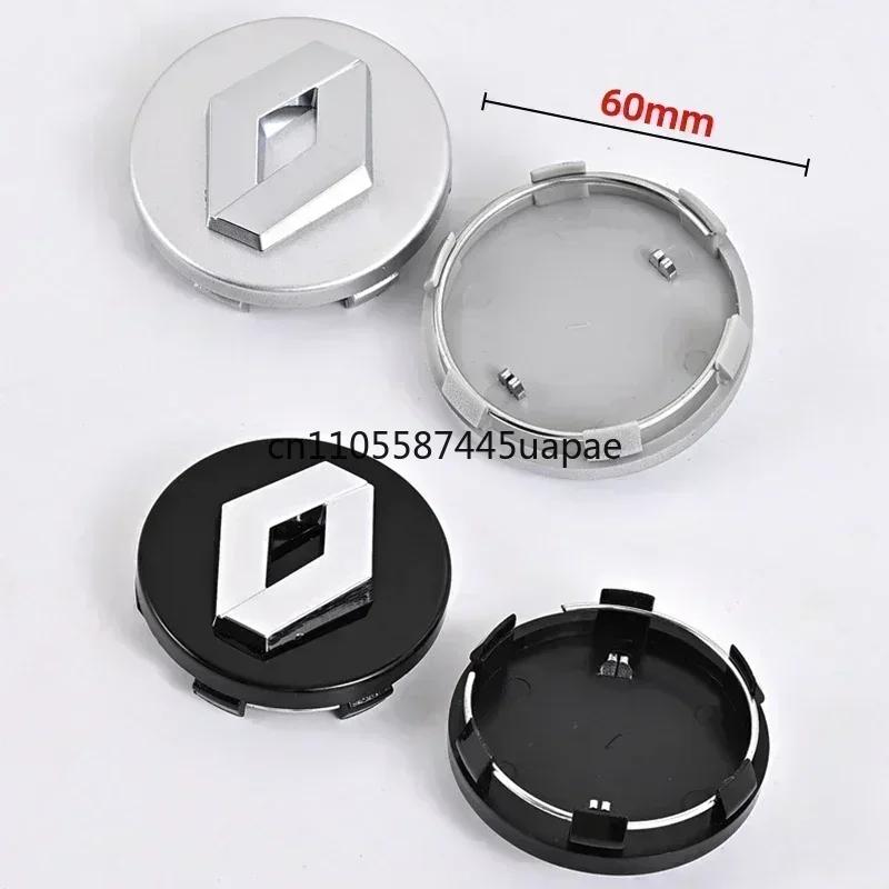 2026 Hot For Renault Hub Caps For Renault Megane 2 3 Clio 4 5 Trafic Captur Emblems Kangoo Zoe 4PCS 57mm 60mm Car Wheel Center C