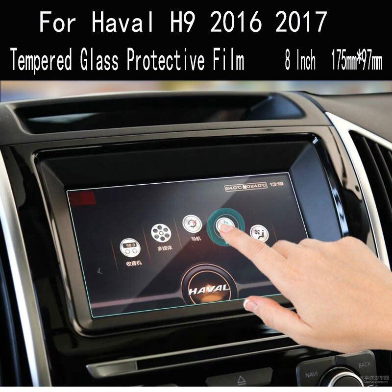 For Haval H9 2016 2017 Car GPS Navigation Screen Protector Auto Interior Tempered Glass Protective Film Car Accessorie