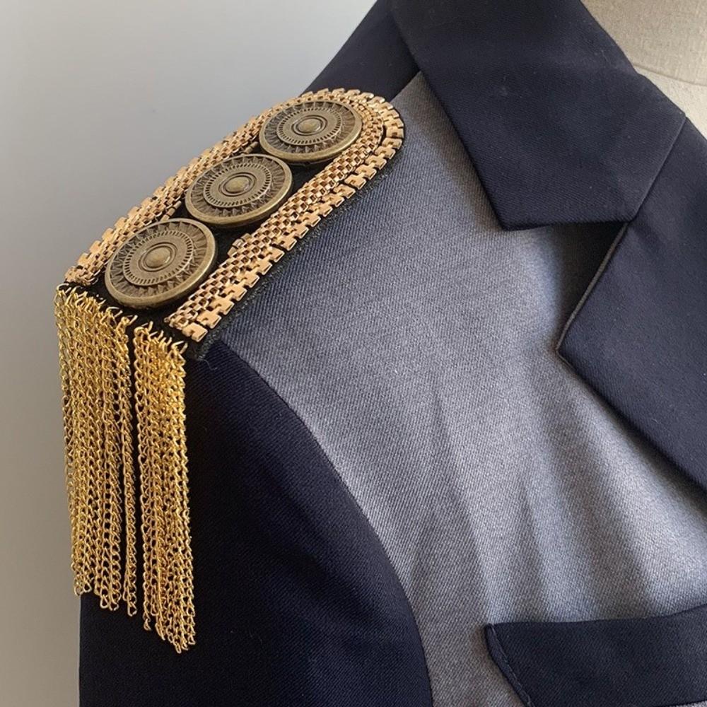 Chain Tassel Shoulder Epaulets Zinc Zinc Alloy Clothing Accessories Costume Accessory