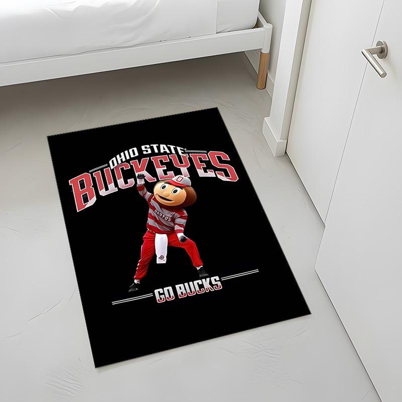 Buckeyes dello Stato dell'Ohio (1) Tappeto Adatto Per Soggiorni Camere Da Letto Stanze Dei Computer Aree Da Pranzo E Posizionamento Sotto Tavoli E Sedie Anche Una Scelta Ideale