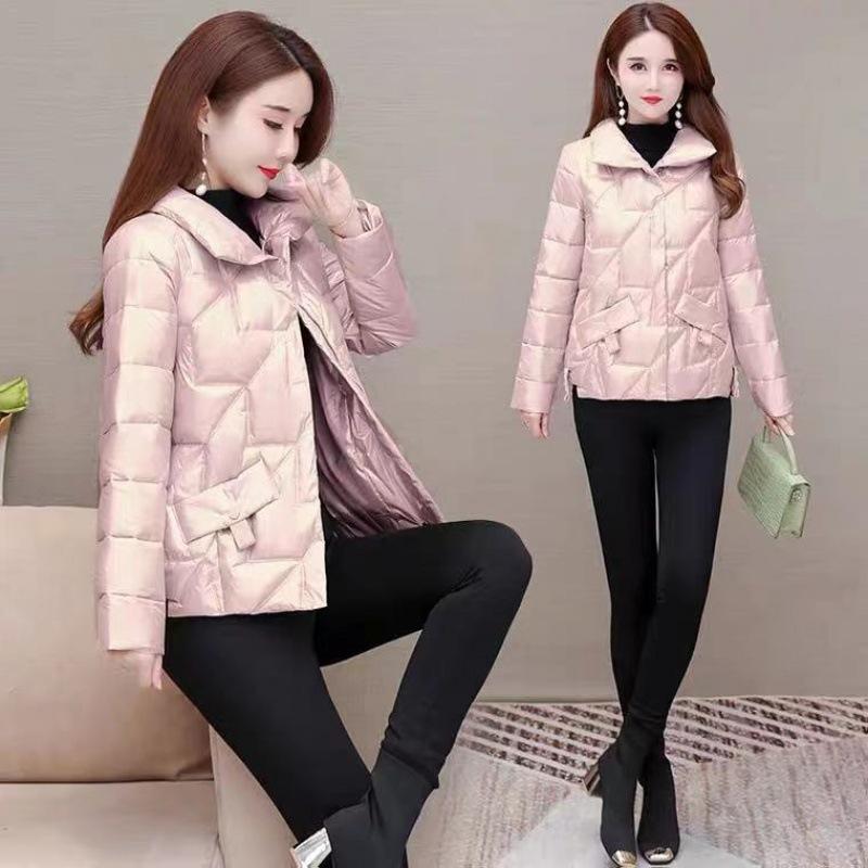 Loose Bright Face Cotton Padden Jacket Women Winter Coat Plus Size 4xl Pink Black Clothes