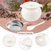Container with Strainer, Kitchen Canister, Frying Oil Storage Can for Cooking, Restaurant, Farmhouse