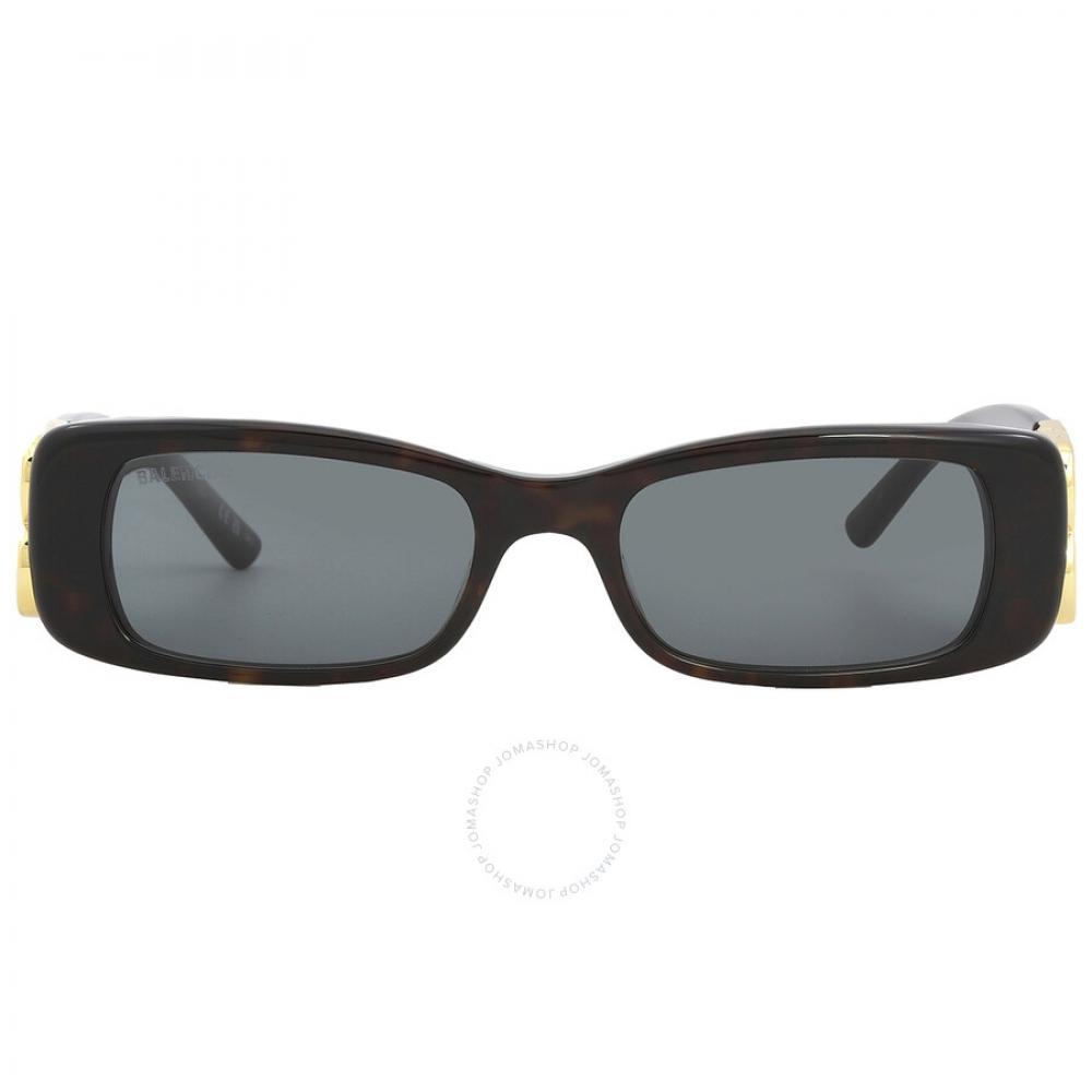 

Balenciaga Серые прямоугольные женские солнцезащитные очки BB0096S 002 51