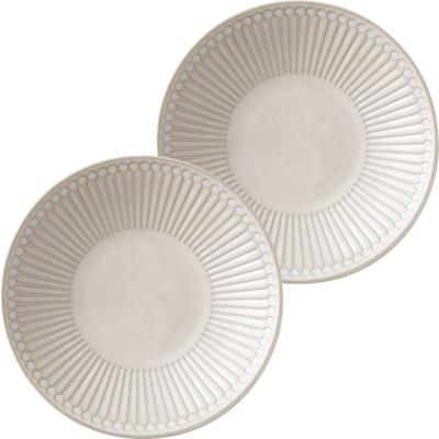 Minoru keramika Mino Ware Albee 145 Plate bēšs 2 komplekts