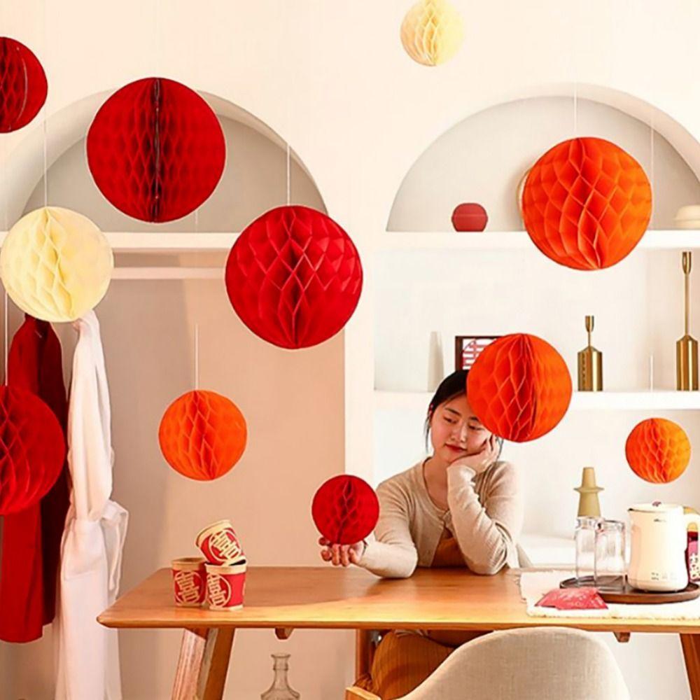 Tissue Paper Tissue Paper Lantern Honeycomb Design DIY Decoration  Party Supplies