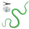 47.2 Inch Realistic Snake Prank Toy with String Clip Realistic Fake Snake Toy Soft Plastic Snake Figure Halloween Prank Props