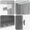 Wall Mounted Cabinet Gray Sonoma 59 x 31 x 60 cm Particleboard