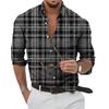 D Print Fashion Streetwear Mens Long Sleeve Shirt