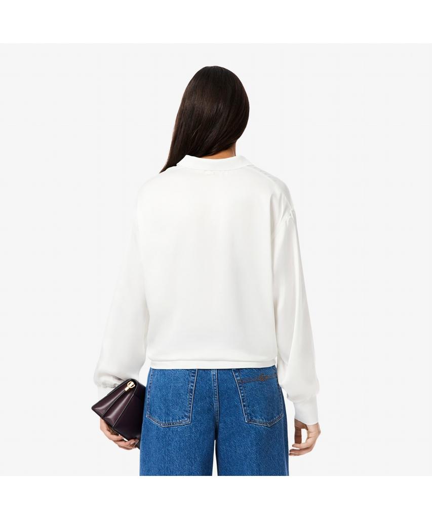 LACOSTE Women'S Fluid Long Sleeve Polo Top Cf5442-55N 70V