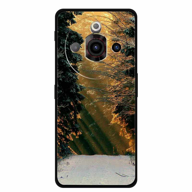 For NUBIA Focus Pro 5G Case Original Soft Silicone TPU Phone Cases Back Cover For NUBIAFocus Pro Fashion Planet Protective Coque