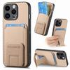 Foldable Bracket Carbon Fibre Vertical Cards Bag Case for iPhone 15 Pro Max 14 Plus 13 12 Mini 11 X XS 7 8 SE 2022 Pocket Cover