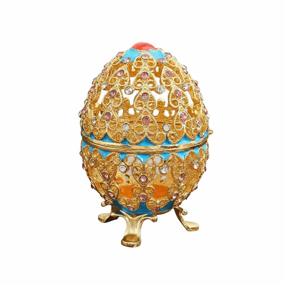 Zinc Zinc Alloy Material Jewelry Box Enamel Color Trinket Box Exquisite Storage Jar Home Craft