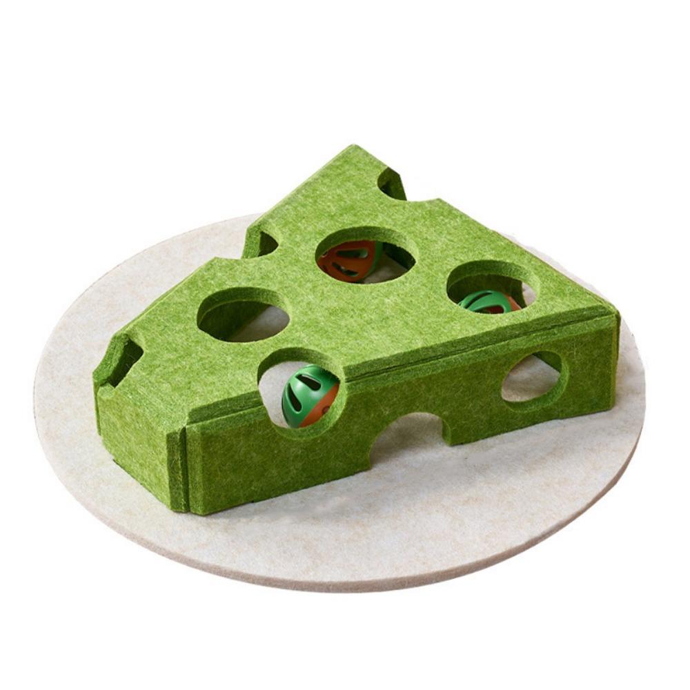 

Interactive Cat Claw Grinding Toys Hollow Cat Hole Digging Toy Cat Puzzle Toy For Cats Kitten Green Style A