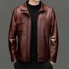 Autumn and winter leather leather jacket men's casual large size men's cowhide top leather motorcycle jacket men's