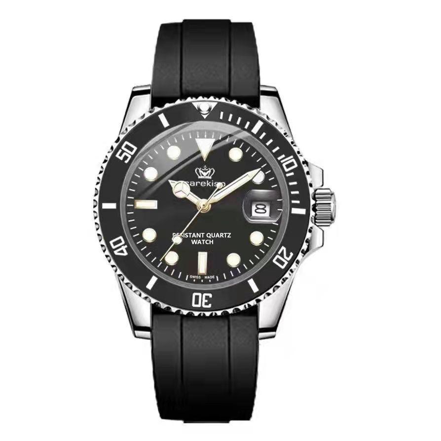 

Kaifeio Men s Waterproof Silicone Strap Watch with Luminous Display and Calendar