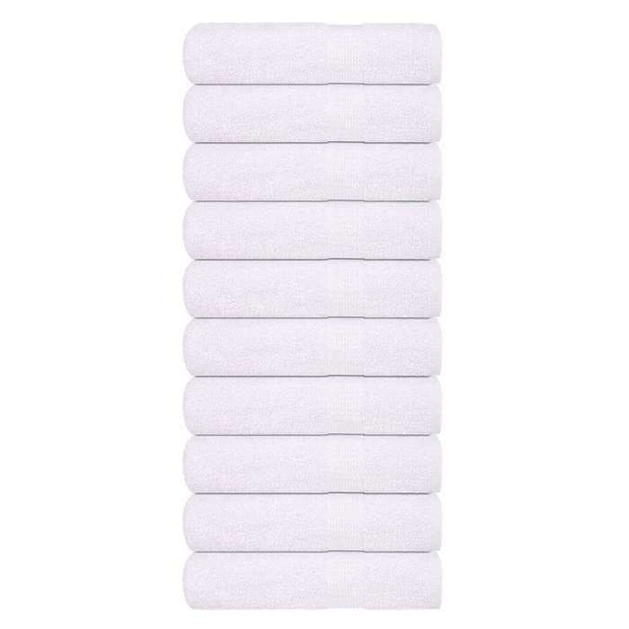 VidaXL Bath Towels 10 Pcs White 100x150 Cm 360 G/m² 100% Cotton, Towel, Set of Bath Towels, Towel 136659