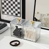 Hairpin Cotton Swab Makeup Cotton Cosmetic Stand Dusts  Proof Transparent Storage Box