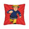 Fireman Sam Square Pillow Case Firefighters Cartoon Cushion Covers Awesome Zippered Decorative Pillowcase for Sofa 40*40cm