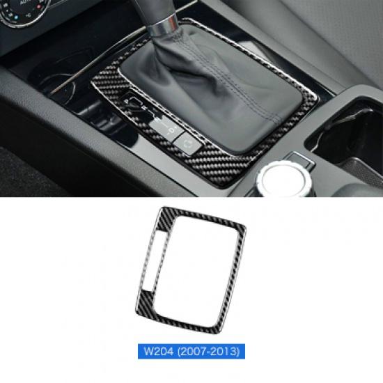Airspeed for Mercedes Benz W204 Accessories for W204 Mercedes Benz Sticker Carbon Fiber Interior Trim Car Gear Shift Panel