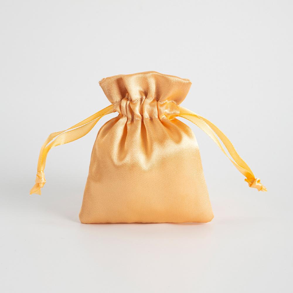 5‑Pack Satin Drawstring Pouch, Imitation Silk Jewelry Storage Bag for Gifts & Small Accessories 7*9cm золотой