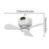 2025 New USB Rechargeable Large Wind Ceiling Fan Removable Blades Night Lamp Lighting 8000mAh Capacity Household Outdoor Fan