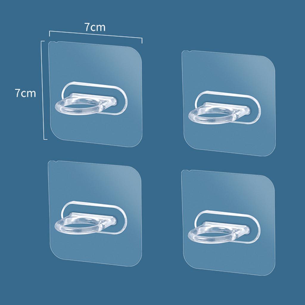 4 Pcs Spray Bottle Holder Space Saving Wall Mounted Adhesive Bottle Hook Shower Curtain Rod Holder