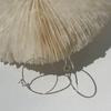 Moonshu Silver Sparkle Hoop Earrings