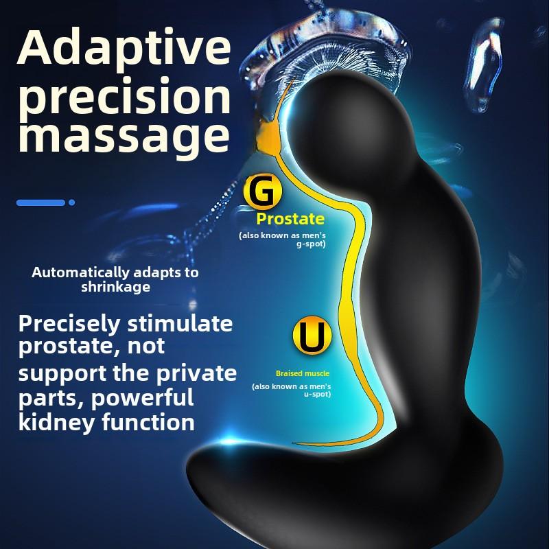 Rechargeable prostate massager silicone vibrating remote control vestibule anal plug male vibrator sex toys erotic products