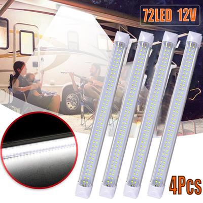 72 LED Auto Car Interior Strip Lights Bar Lampki do czytania dla Van Lorry Truck Boat