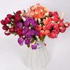 Elegant Artificial Flowers Tea Rose Buds For Wedding Bouquet And Bridal Decor