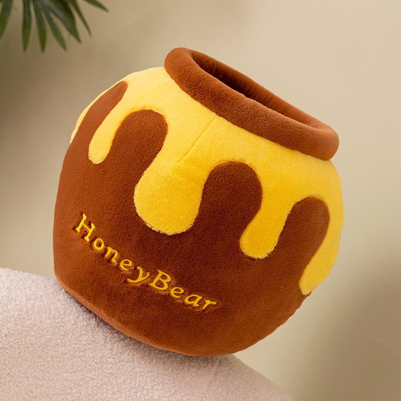 Honey jar butter bear doll cream bear plush doll cute couple giving girlfriend birthday gift