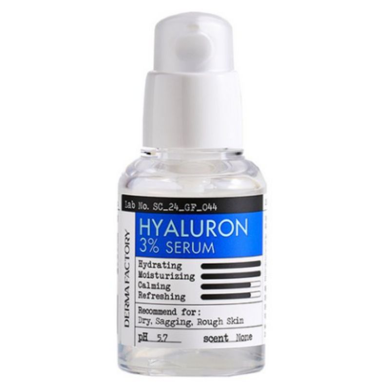 Derma Factory Hyaluron 3% Serum Deep Hydrating & Plumping Face Serum 30ml