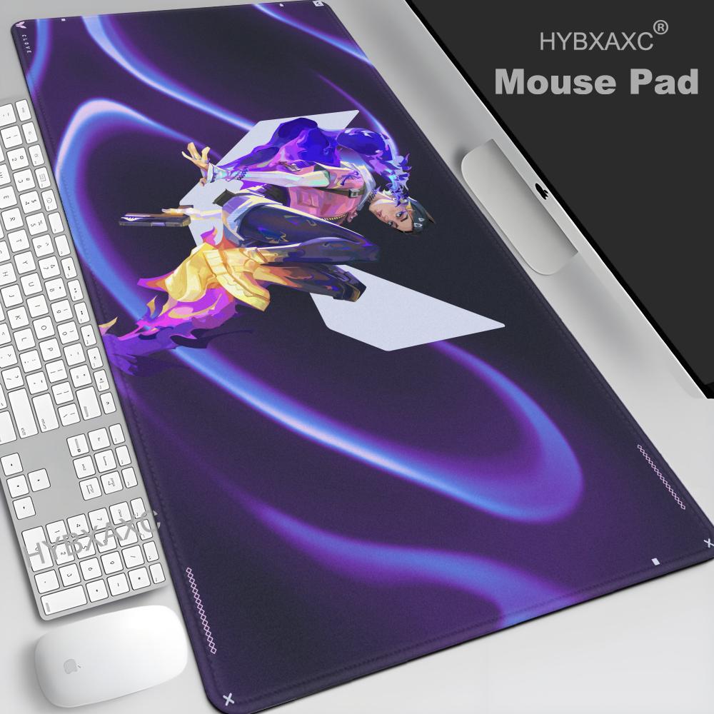 HYBXAXC Clove Valorant Game Mousepad Large Keyboard Desk Mat Gaming Mouse Pad LockEdge Non-slip Mat