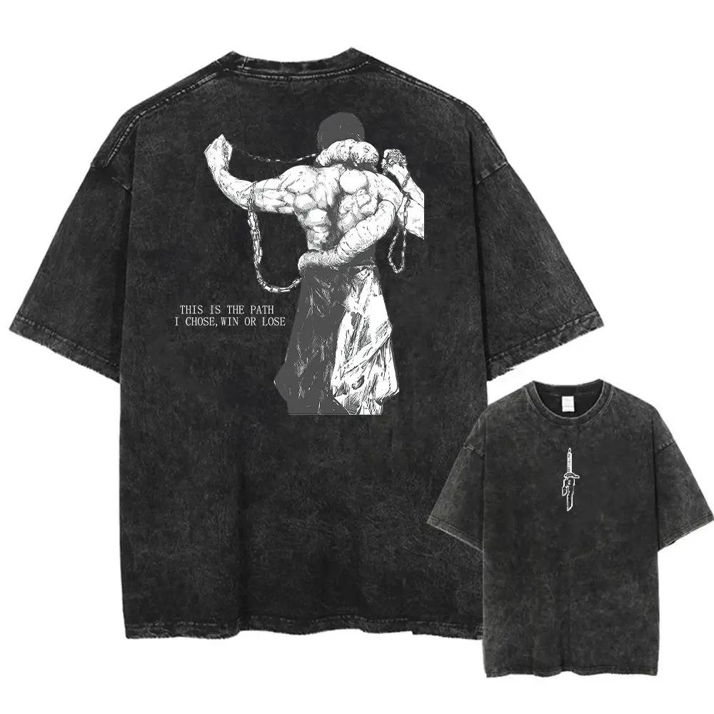 2026 New Arrival Unisex Clothes Tee Shirt Homme Y2k Graphic T-Shirts Unisex Tshirt for Unisex Ropa Hombre Washed Acid Japanese Anime