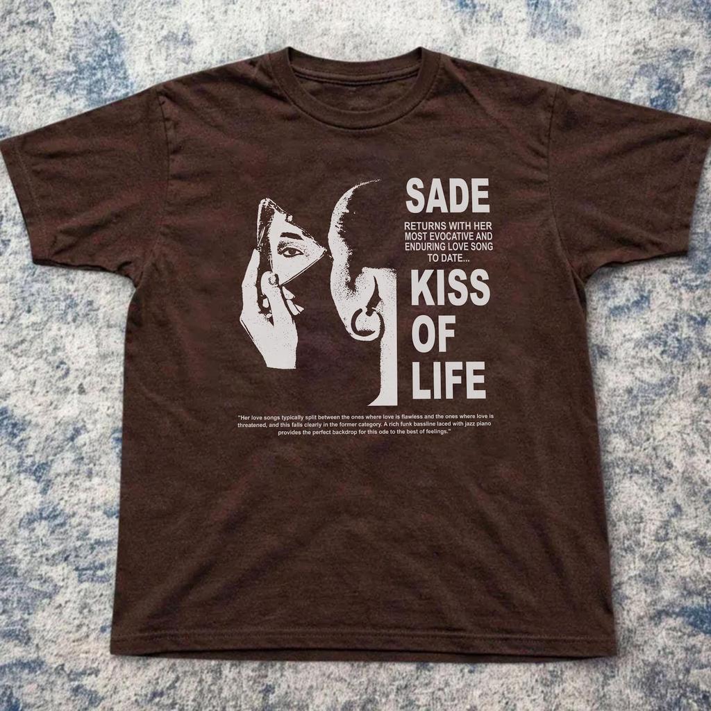 Sade Kiss of Life Tour 2024 Tee | 90s Grunge Band Shirt (Unisex Cotton)