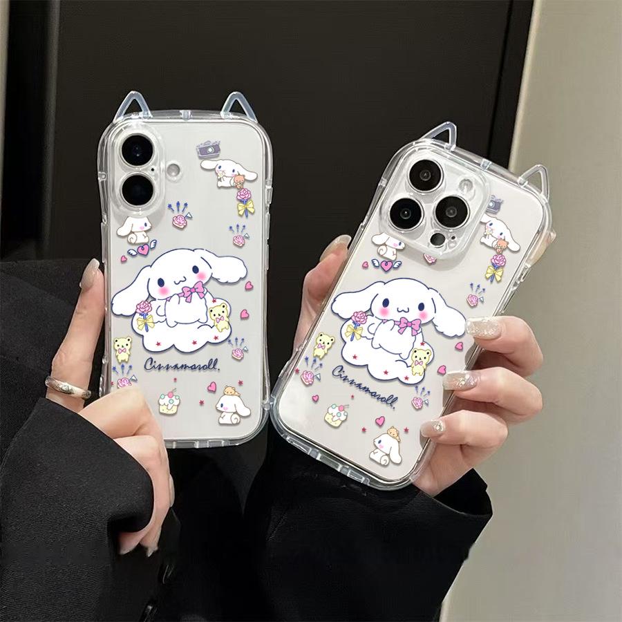 Sanrio TK Cat Ears KT Case for Apple iPhone 16 iPhone 14 Pro Max